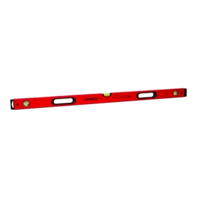 Image de PRO900 Heavy Duty Niveau À Bulle 120cm avec Profil Ergonomique ERS+ (Easy Reading System) Précision de 0,5 mm/m a précis embouts Antichocs Couleur Rouge