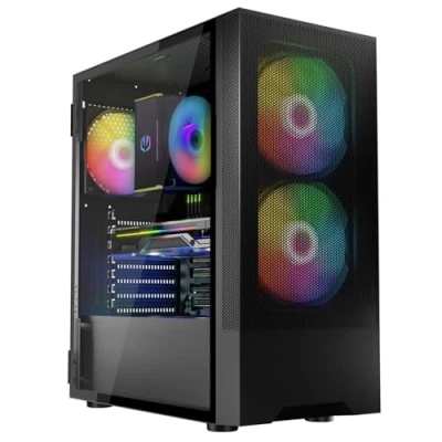 Image de PC Gaming VIST PbMSI Ryzen 7 5700X 32Go RAM RTX 4060 Ti SSD 2To M.2 Windows 11 Pro