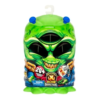 Image de Treasure X Dissection de Mini Alien. Dissèque l’Alien Miniature 20 cm pour découvrir Plus Surprises cachées à l’intérieur ! 3 Aliens sont disséquer et Collectionner