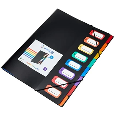 Image de Viquel Rainbow Class Trieur 8 Positions, noir
