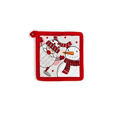 Image de Excelsa Snowman Manique de Cuisine, 20 x cm, Doublure 100% Coton, Rembourrage en Polyester