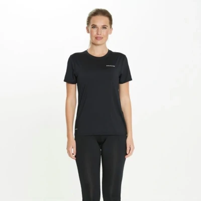 Image de T shirt Endurance Yonan Performance V2 SS T. 36 Noir pour Femme, idéal la course et le confort optimal