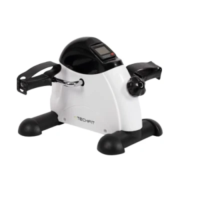 Image de TechFit Pédalier, mini vélo de pour usage domestique et bureau, outil d&#039;entraînement facile bras jambes avec écran LCD, convient la récupération légère