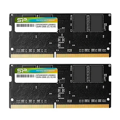 Image de Silicon Power Mémoire DDR4 2666 MHz CL19 1,2 V SODIMM pour Ordinateur Portable Intel Skylake x Platforms/Kaby Lake CPU Series 16 Go (2 8 Go)