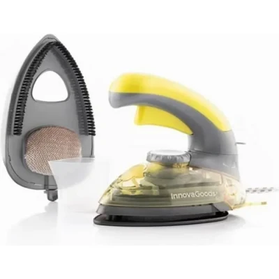 Image de InnovaGoods® Mini fer à vapeur vertical et horizontal 2 en 1 Velyron (800 W), repasse vos vêtements rapidement confortablement, avec une fonction verticale horizontale, idéal pour la maison.