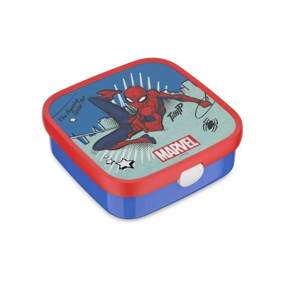 Image de Mepal Grande Boîte à Déjeuner Campus Lunch Box Bento pour Enfants Comprend 2 Boîtes étanches &amp; une Fourchette vont au Micro ondes 2x 200 + 1250 ml Spiderman