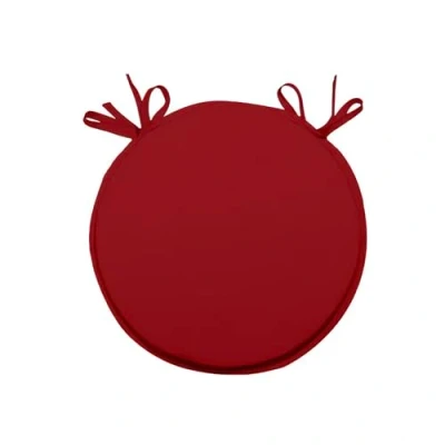 Image de Soleil d&#039;ocre, Alix Dessus de Chaise Bistrot, Polyester, Rouge, 40 cm