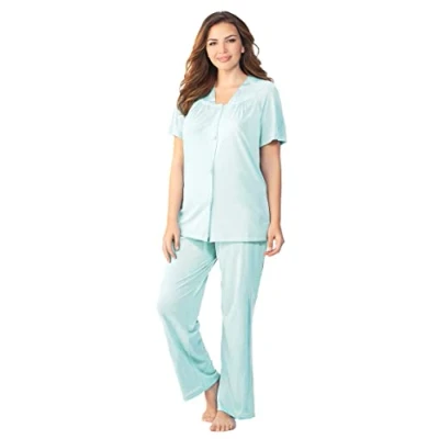 Image de Exquisite Form Coloratura Pyjama à Manches Courtes Ensemble de Pijama, Noire Nuit, S Femme