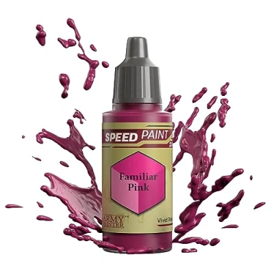 Image de The Army Painter Speedpaint Familiar Pink 2.0, Peinture Acrylique Unique 18ml Solution De à Une Couche Pour Figurines Comme Warhammer 40k et Dungeons and Dragons.