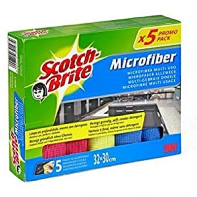 Image de Scotch Brite Chiffon microfibre premium, Lot de 5