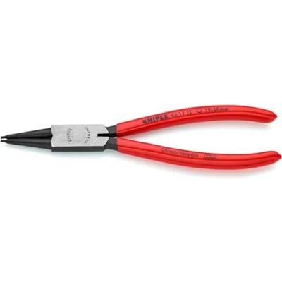 Image de Knipex Pince pour circlips intérieurs d&#039;alésage noire atramentisée, gainées en plastique 180 mm (carte LS/blister) 44 11 J2 SB