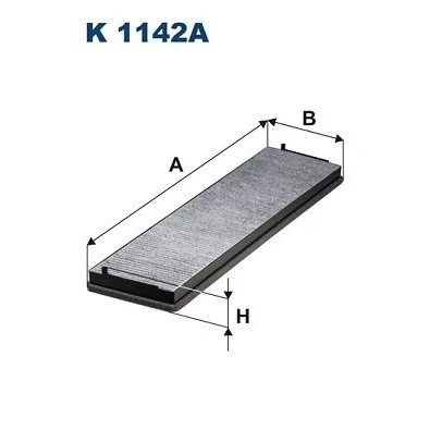 Image de FILTRON K 1142A Filtre d&#039;habitacle à charbon actif 581 164 47,5 MERCEDES BENZ: ATEGO 2