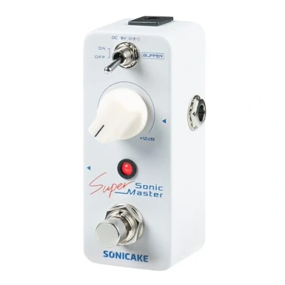 Image de SONICAKE Clean Boost Buffer Pédale d&#039;Effets Guitare Basse Sonic Super Master