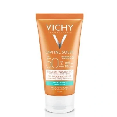 Image de Vichy Crème Idéal Soleil Emulsion toucher sec visage 50 ml