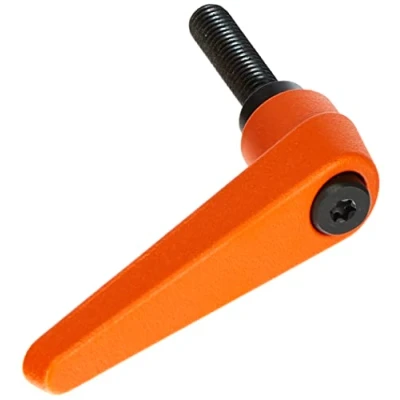 Image de HALDER 24400.0361 Leviers de serrage réglables, orange, d1=18 mm/d2=M8/l1=32 mm