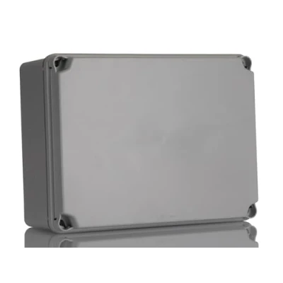 Image de IDE EL231 IP65 IP67 Boîtier étanche de dérivation avec couvercle opaque et côtés lisses, gris, 180 mm x 241 95