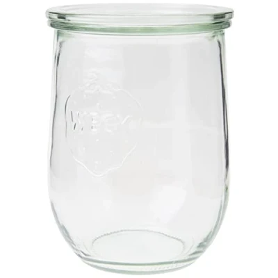 Image de Weck Bocal de Bord Arrondi Tulipe, Verre, Transparent, 1050 ML