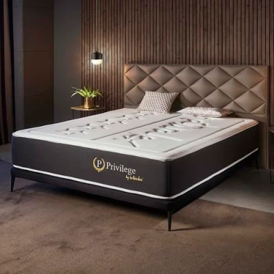 Image de NATURALEX Matelas Privilege 160x200 cm 30 Hybride Ressorts Ensachés + Mousse mémoire de Forme Soutien Ferme Haute Densité Réversible 7 Zones Optimal Thermorégulateur