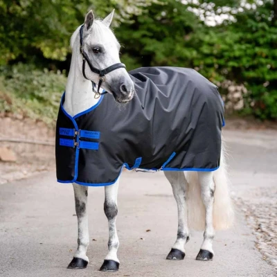 Image de Horseware Couverture de pluie Amigo Ripstop 900 Original 0g Noir/Bleu