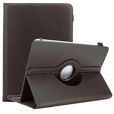 Image de cadorabo Housse pour Tablette Compatible avec Lenovo Tab M10 (TB X505F) Pas HD,FHD, FHD Plus, HD2 en Brun Coque de Protection 360 Similicuir Fonction Support Bande élastique
