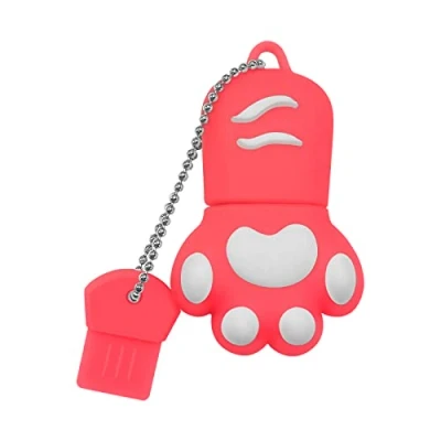 Image de Clé USB 128 Go, Cle Flash Drive, Memoire Externe Clef 2.0 Pen Drive Mariage pour Peut êTre Utilisé avec Les Ordinateurs, Tablettes, Consoles de Jeux, Cadeaux Filles, NoëL Rose