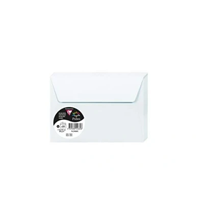 Image de Clairefontaine 5466C Paquet de 20 Enveloppes Auto Adhésives Format C6 11,4x16,2cm 120g/m² Coloris Bleu Invitation Evènements et Correspondance Gamme Pollen Papier Premium Lisse