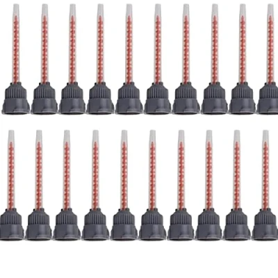 Image de feedal Lot de 20 buses mélange époxy pour pistolet à colle AB 50 ml (rapport d&#039;application 10:1)