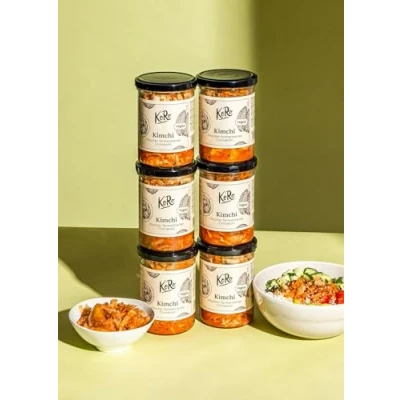 Image de KoRo Kimchi 6 x 350 g À base de chou chinois fermenté Avec piment, ail et gingembre Vegan