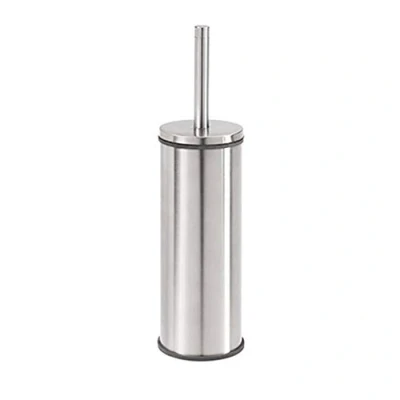 Image de Tiger Brosse WC et Support en Acier Inoxydable, chromé, 9,3 x 35,6 cm, Inoxydable Polypropylène (PP), Poli., 9.3 35.6 cm