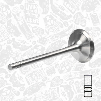 Image de ET ENGINETEAM VE0085 Soupape d&#039;Échappement 33mm Côté d&#039;échappement VOLKSWAGEN: GOLF 4, 5, 6, AUDI: A3 Sportback, 3/5 portes