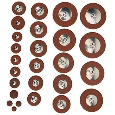 Image de 03 Multi Size Delicate Professional 9mm à 52mmMulti Sax Leather Pads, Kit de tampons Saxophone ténor, pour Remplacement pièces Anciennes ténor