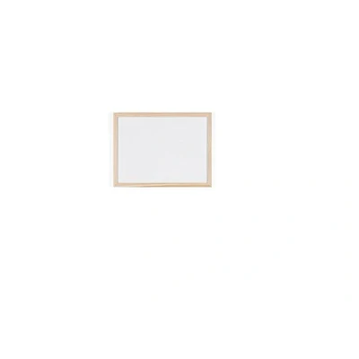 Image de Bi Office Budget Tableau Blanc, 40 x 30 cm, avec 1 Marqueur, à Mémo Cadre en Bois et Surface Non Magnétique