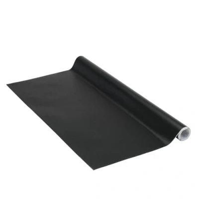 Image de Adhésif Uni Mat noir, Feuille adhésive, de meubles, auto adhésif, 90cm x 2,1m, 160µm (Épaisseur : 0,16 mm), Venilia 54320