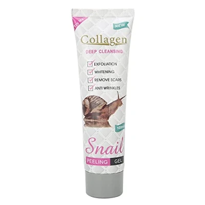 Image de Gel Exfoliant 100 Ml Acide Collagène Peau Nettoyage des Pores de la Enlèvement Morte en Profondeur du Visage Nettoyant pour le une Plus Lisse