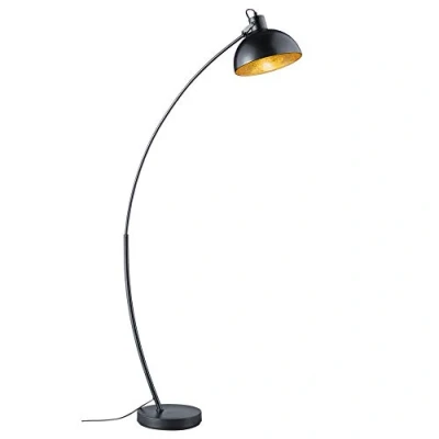 Image de Reality, Lampadaire, Recife 1xE27, max.60,0 W Corps: metal, noir mat L:25,0cm, H:155,0cm, P:75,0cm IP20,Interrupteur pied