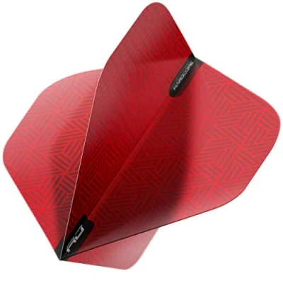 Image de Hardcore XT Lot de 4 ailettes fléchettes standard très épaisses Rouge