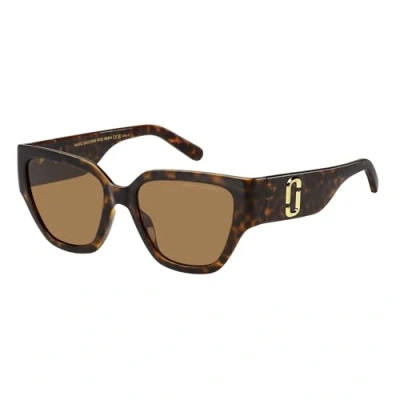 Image de MARC Jacobs Femme 724/S 086/70 Lunettes de soleil Injecté Havane Marron Carré