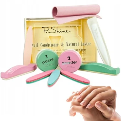 Image de GASHIO® P.SHINE kit de manucure japonaise pour la régénération des ongles et le renforcement plaque à ongles, traitement réparation, d&#039;ongles sains qualité supérieure