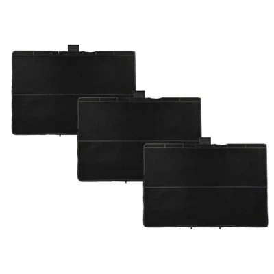 Image de vhbw 3x Filtres à charbon actif compatible avec Bosch DWB097A51/03, DWB097A51/01, DWB097A51/02, DWB097A51 hotte aspirante 31,5 x 21,5 2,3 cm