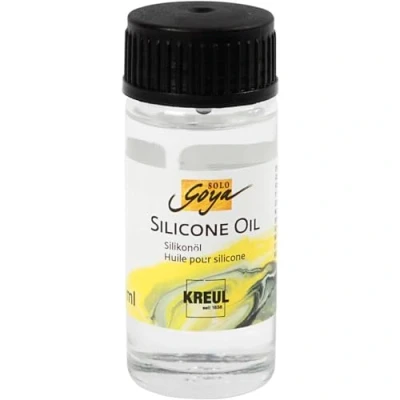 Image de KREUL 87220 Solo Goya Huile de silicone Flacon en verre 20 ml avec compte gouttes Pour le pouring et la formation remarquables cellules