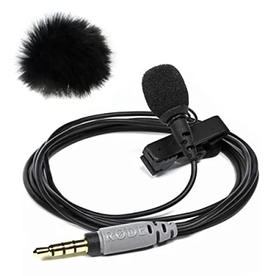 Image de RØDE SmartLav+ Micro cravate pour smartphone et tablette Noir Livré avec mini bonnette en fourrure Keepdrum