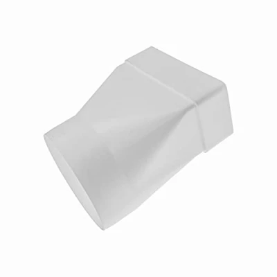Image de Vent Systems Connecteur de tuyau rectangulaire 110 x 55 mm pour raccord rond 100 mm. Système ventilation, chauffage, refroidissement.