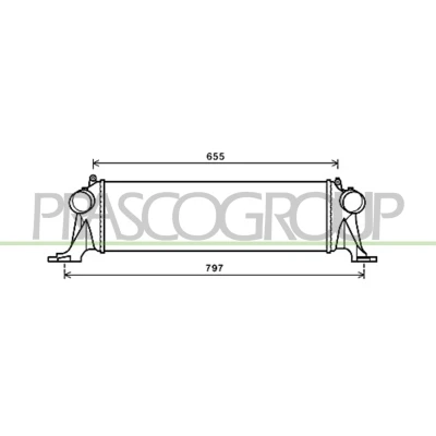 Image de PRASCO FT929N002 Intercooler IVECO: DAILY 6 , Pritsche/Fahrgestell, 5 Pritsche/Fahrgestell