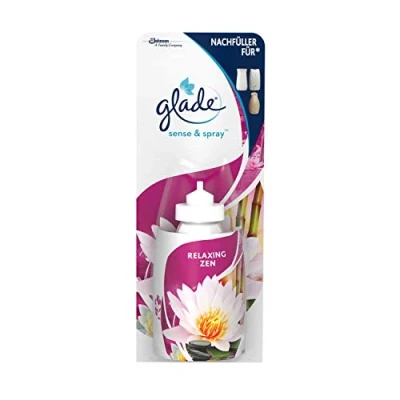 Image de Glade (Brise) Recharge Sense &amp; Spray (pour appareil désodorisant Glade), parfum Relaxing Zen (1 x 18 ml)