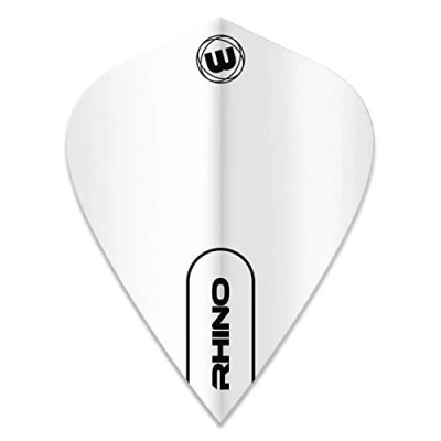 Image de WINMAU Rhino Cerf Volant Blanc Vols de Fléchettes 1 Jeu par Paquet (3 au Total)