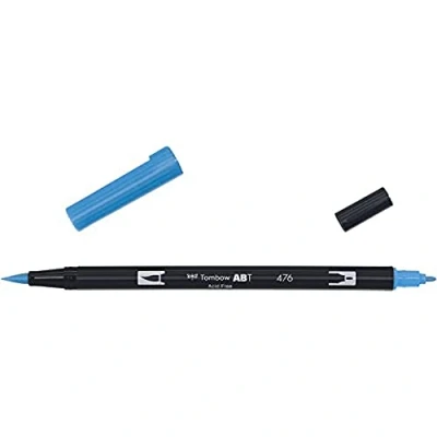 Image de Tombow ABT 476 1P Feutre pinceau à deux pointes cyan