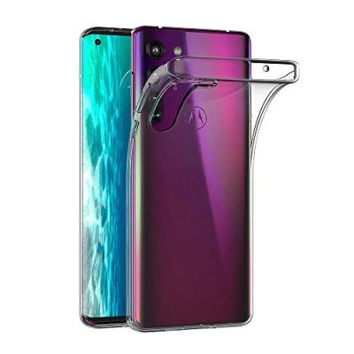 Image de AICEK Coque Compatible Moto Edge, Transparente Silicone pour Motorola Edge Housse Etui Case (6,7 Pouces)