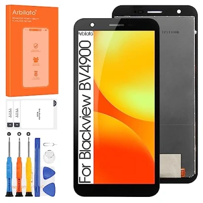 Image de Arbilato Écran pour Blackview BV4900 De Remplacement Pro LCD BV4900S,BV5100 Tactile Digitizer Assemblée Pièces Réparation (Noir)