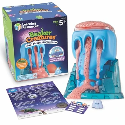 Image de Volcan Tête de mort Beaker Creatures Learning Resources, kit sciences STEM pour enfants, chimie à partir 5 ans