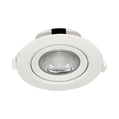 Image de Spot COB LED encastrable rond blanc orientable 10W IP20 4000K
